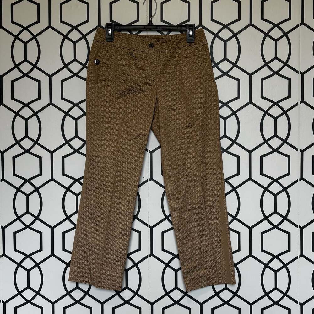 Talbots Petites Stretch Geometric Print Pants Size 4P